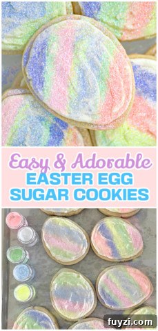 Easter Egg Cut-Out Sugar Cookies