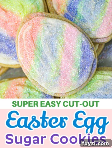 Easter Egg Cut-Out Sugar Cookies