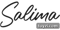 Salima written in cursive