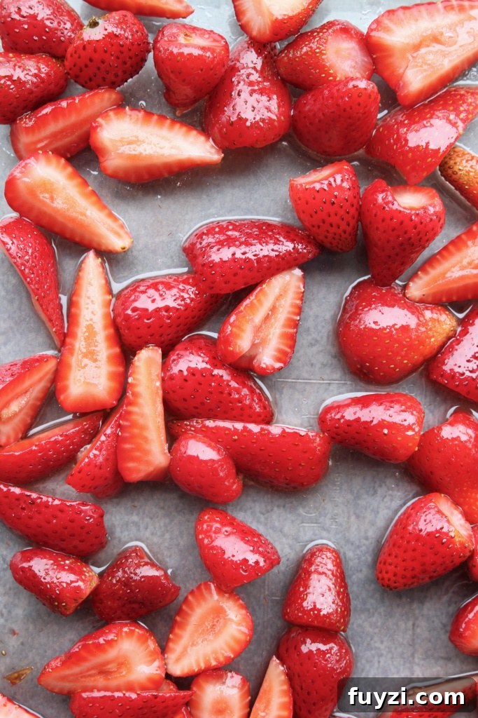 honey roasted strawberries 