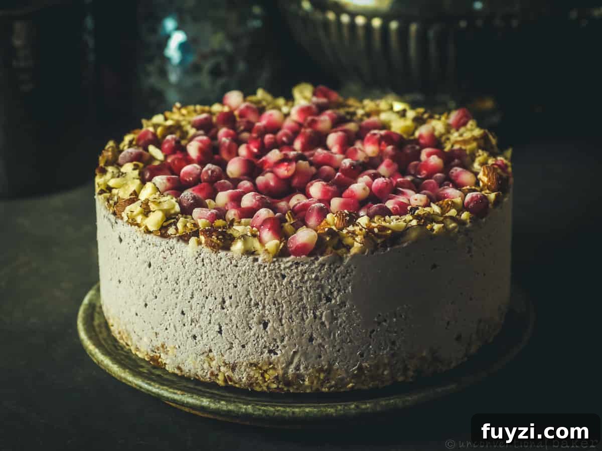 Pomegranate and Hazelnut Mousse Cake Recipe 2 Pomegranate and Hazelnut Mousse Cake