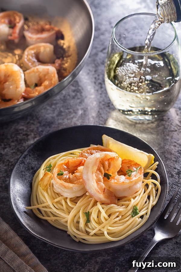 Serve these beautiful sauteed shrimp over angel hair pasta for a complete meal!