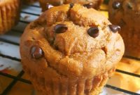 Chocolate Chip Pumpkin Muffins Made with Cake Mix