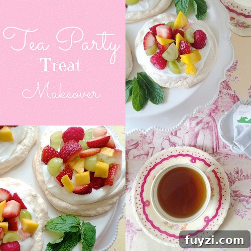 Tea Party Pavlovas via LizsHealthyTable.com