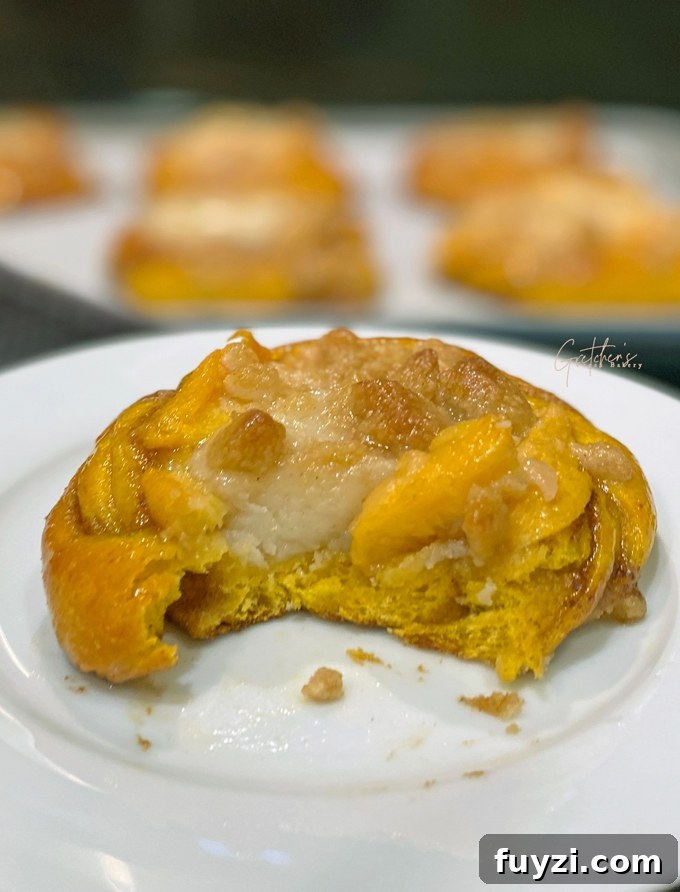 Homemade Peach Cream Cheese Danish 5 peach cheese danish