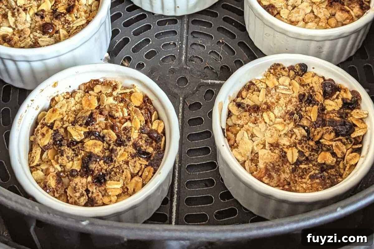 11 Irresistible Air Fryer Desserts to Make Tonight 8 single serve apple crisp in air fryer
