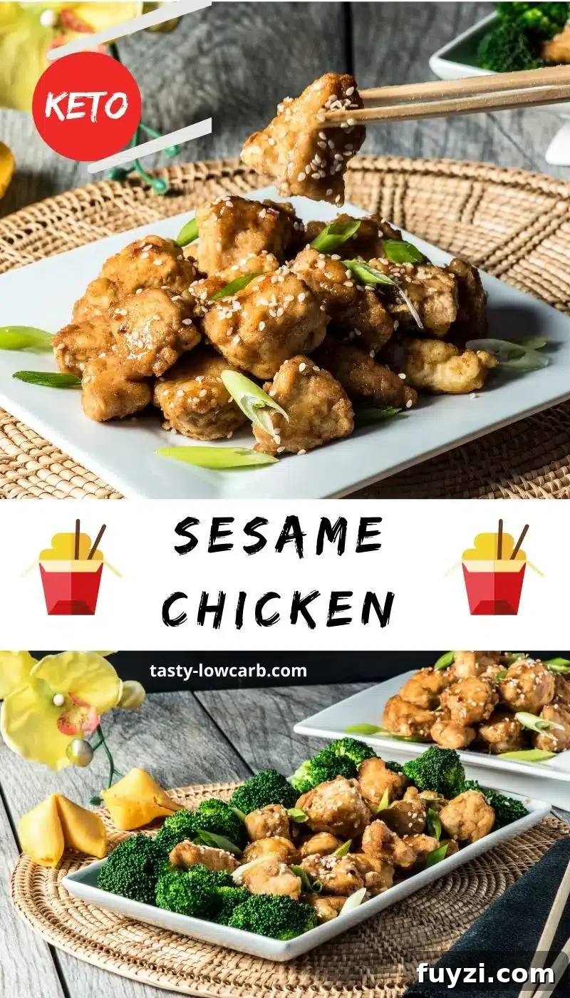Crispy Restaurant-Style Sesame Chicken Recipe 10 Sesame chicken plated with broccoli
