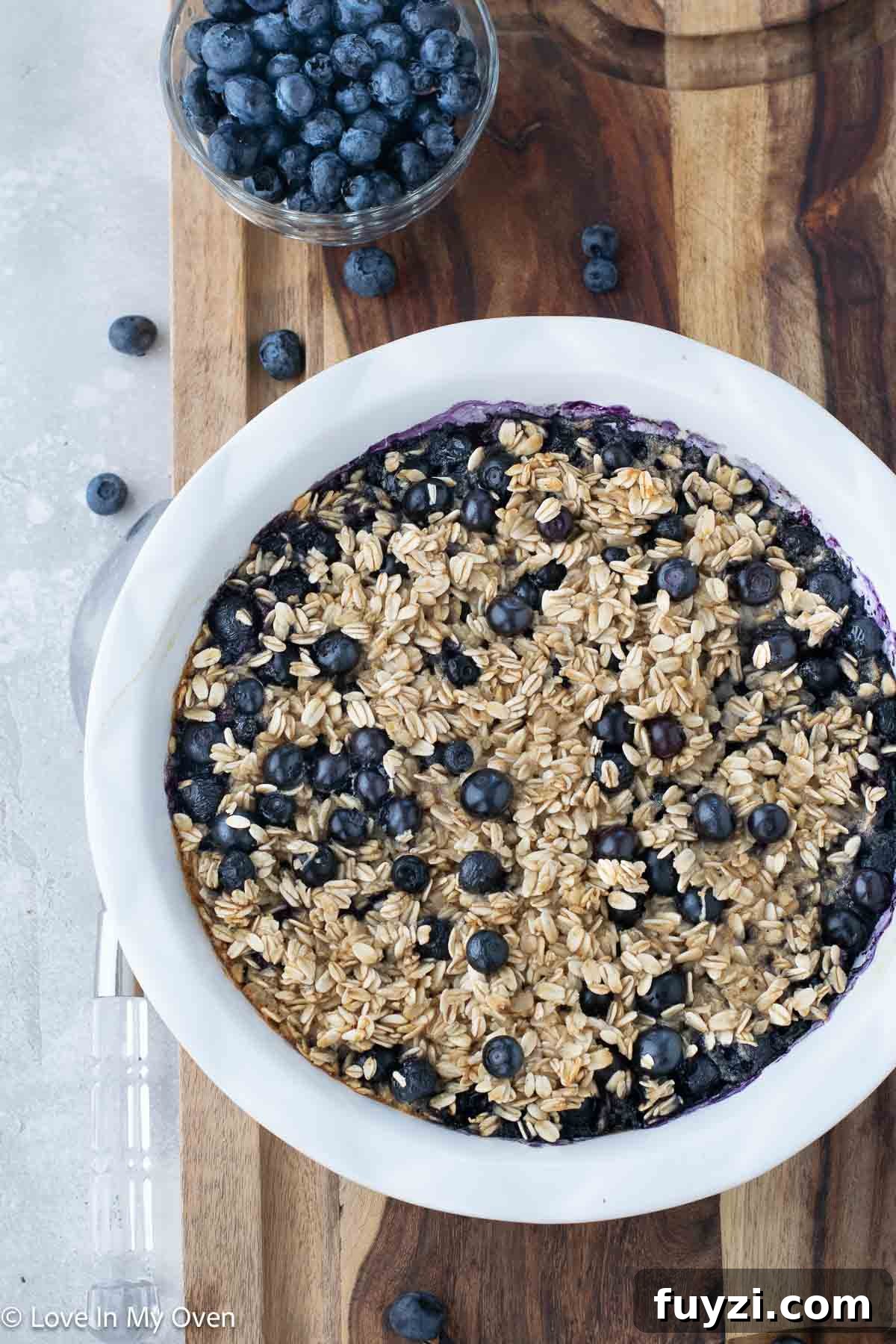 serving suggestion for blueberry baked oatmeal