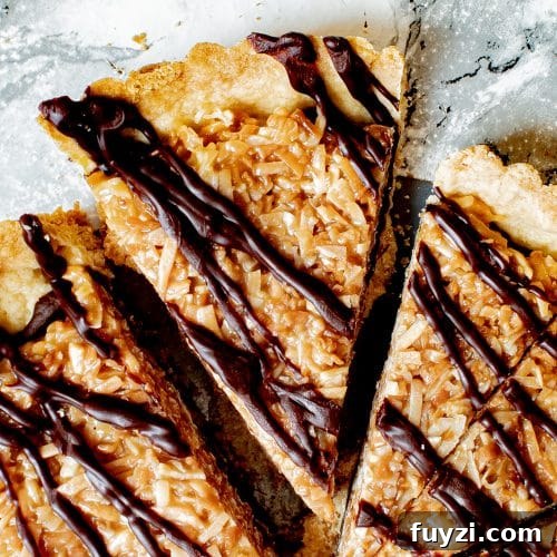 Samoa dessert tart