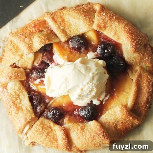 Peach Cherry Galette