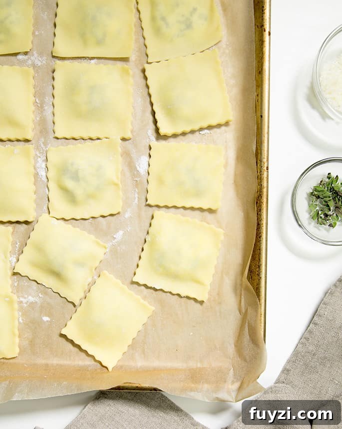 Homemade gluten free ravioli are way easier to make than you might think. And they freeze perfectly!