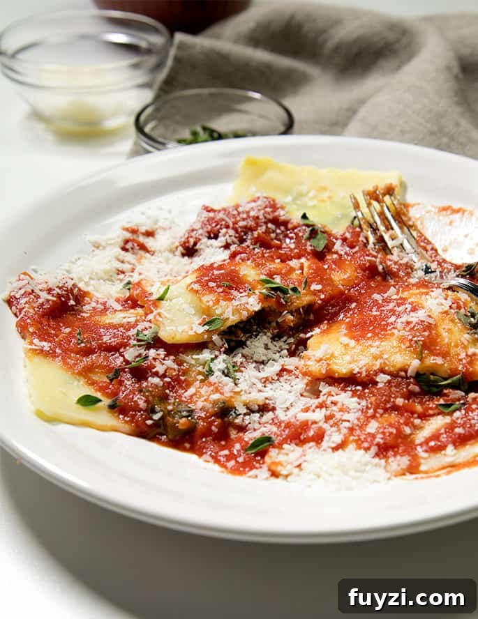 Homemade gluten free ravioli are way easier to make than you might think. And they freeze perfectly!