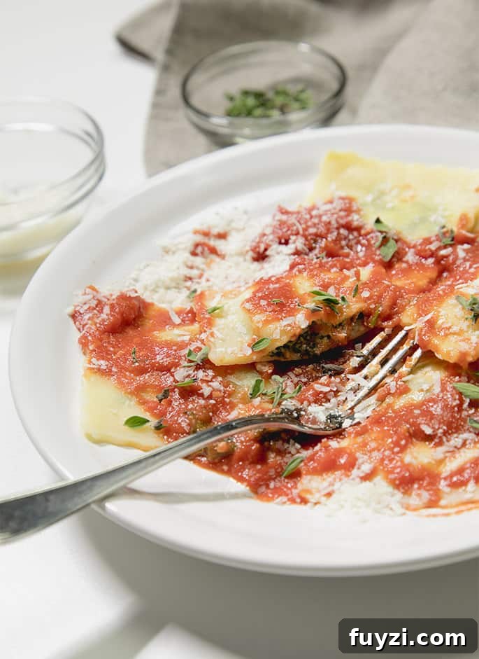 Homemade gluten free ravioli are way easier to make than you might think. And they freeze perfectly!