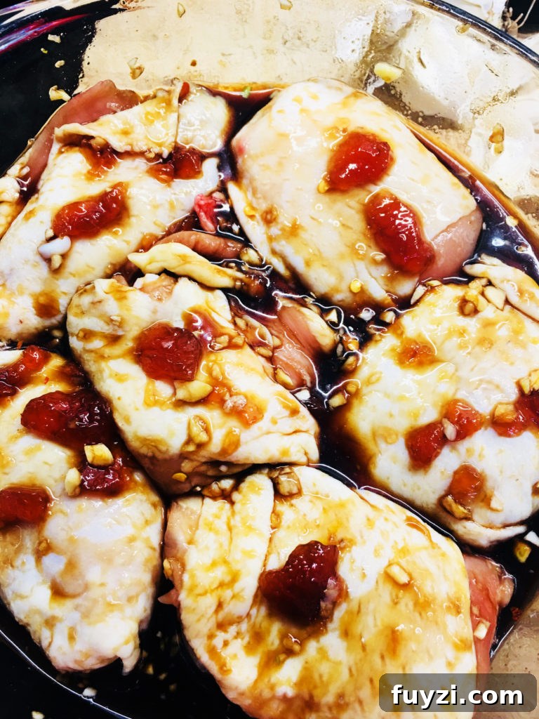 Peach Glazed Chicken Thighs