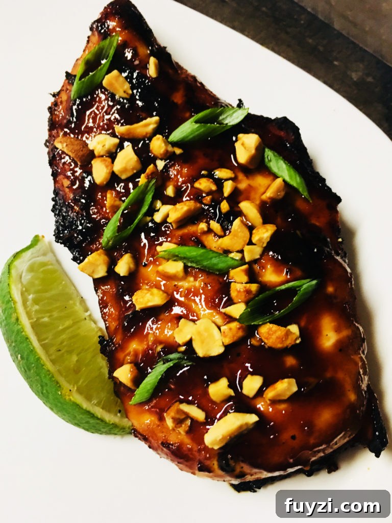 Thai Peanut Glazed Chicken