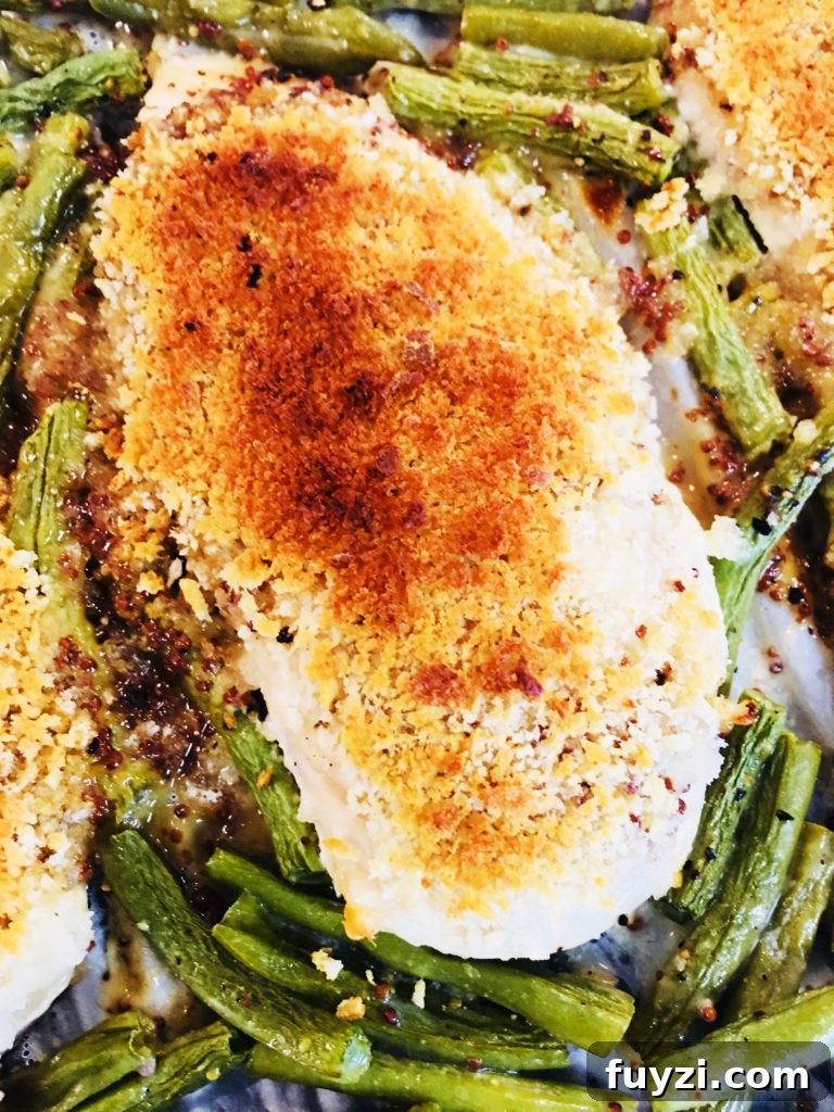 One Pan Honey Mustard Chicken and Green Beans