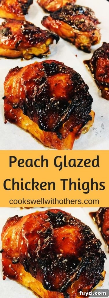 Peach Glazed Chicken Thighs