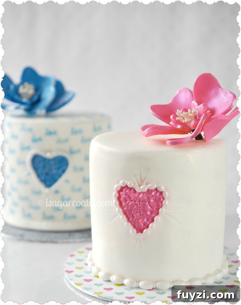 Red Velvet Mini Cakes Recipe and How I Met My Love (Abridged) 5 Red Velvet Love Note Mini Cakes & Heart Flowers