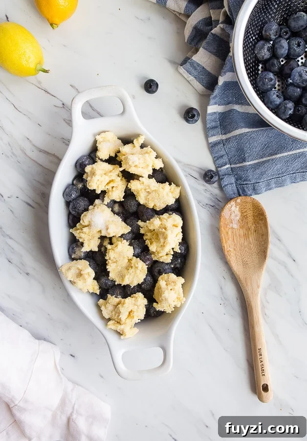 Blueberry Cobbler Recipe with Buttery Crust 4 Blueberry Cobbler with Biscuit Topping.
