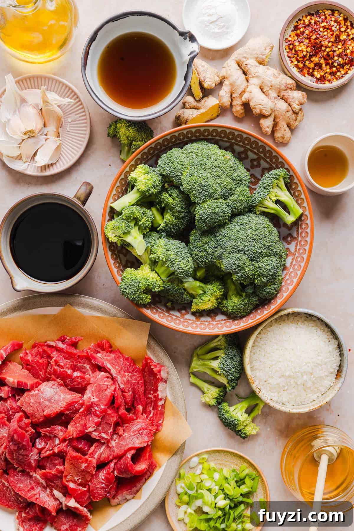 Close up of beef and broccoli stir fry