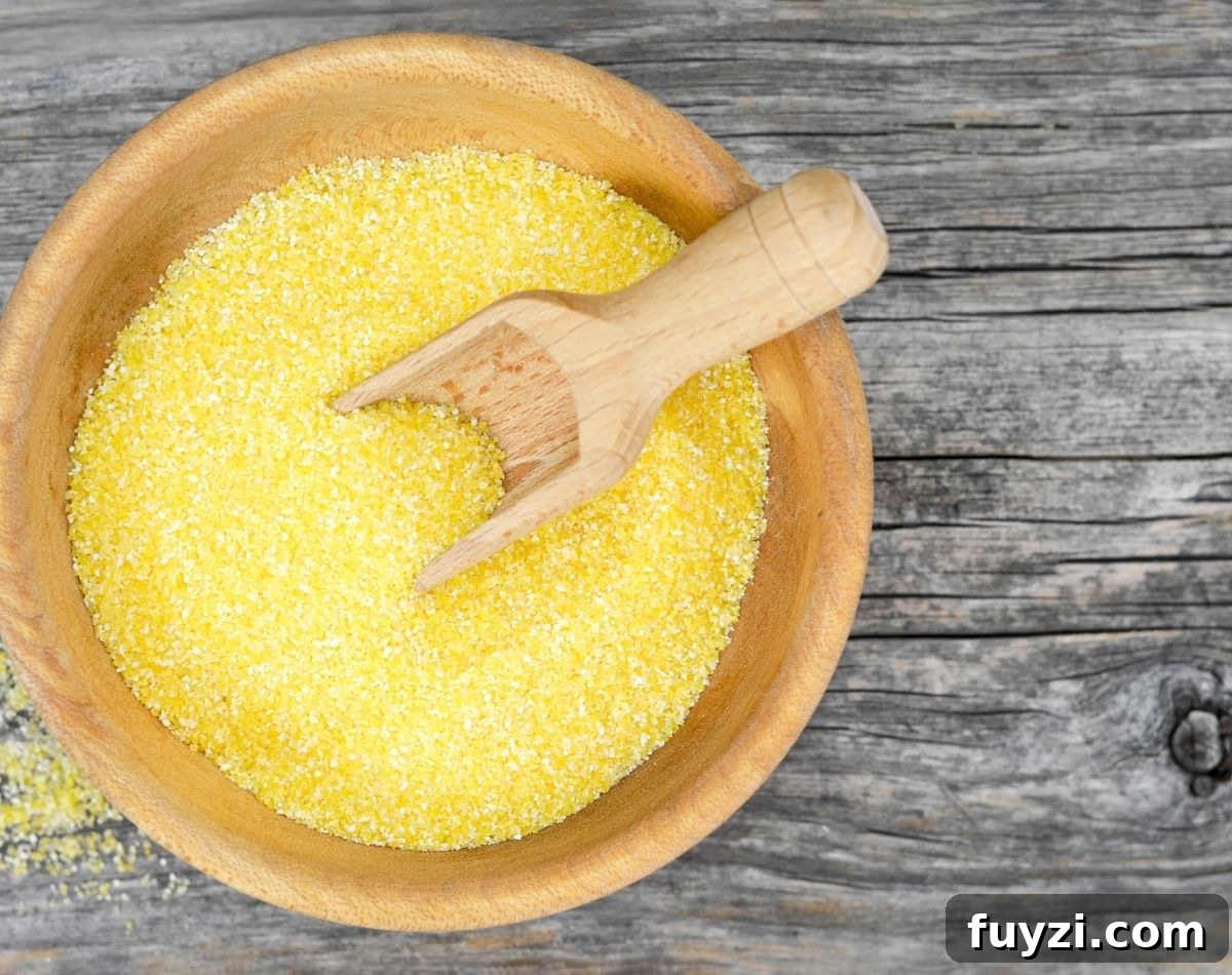 How to Thicken Chili Without Cornstarch or Flour 7 cornmeal in a bowl