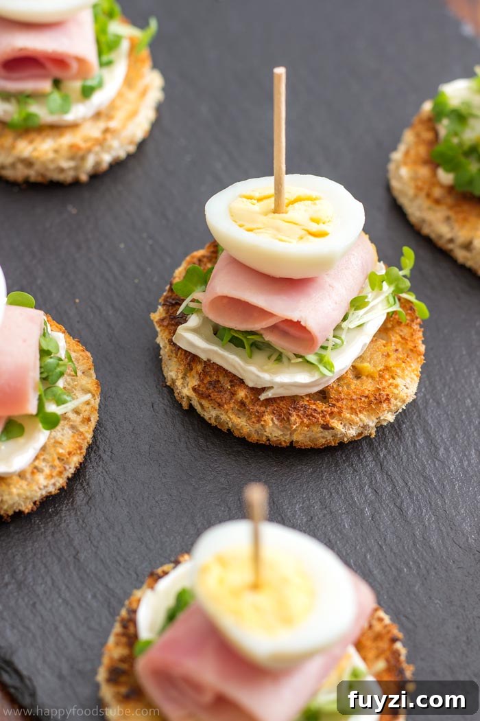 Quail Egg and Goat Cheese Pinchos Tapas Recipe 4 Quail Egg and Goat Cheese Pinchos (Pintxos) Bites - Very Popular Snack In Spain and Great Party Food Idea | happyfoodstube.com