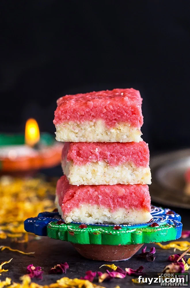 Homemade Rose and Cardamom Barfi Recipe 2 rose cardamom burfi