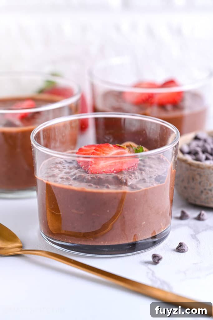 Creamy Chocolate Chia Pudding Recipe 8 chocolate chia pudding with fresh berries