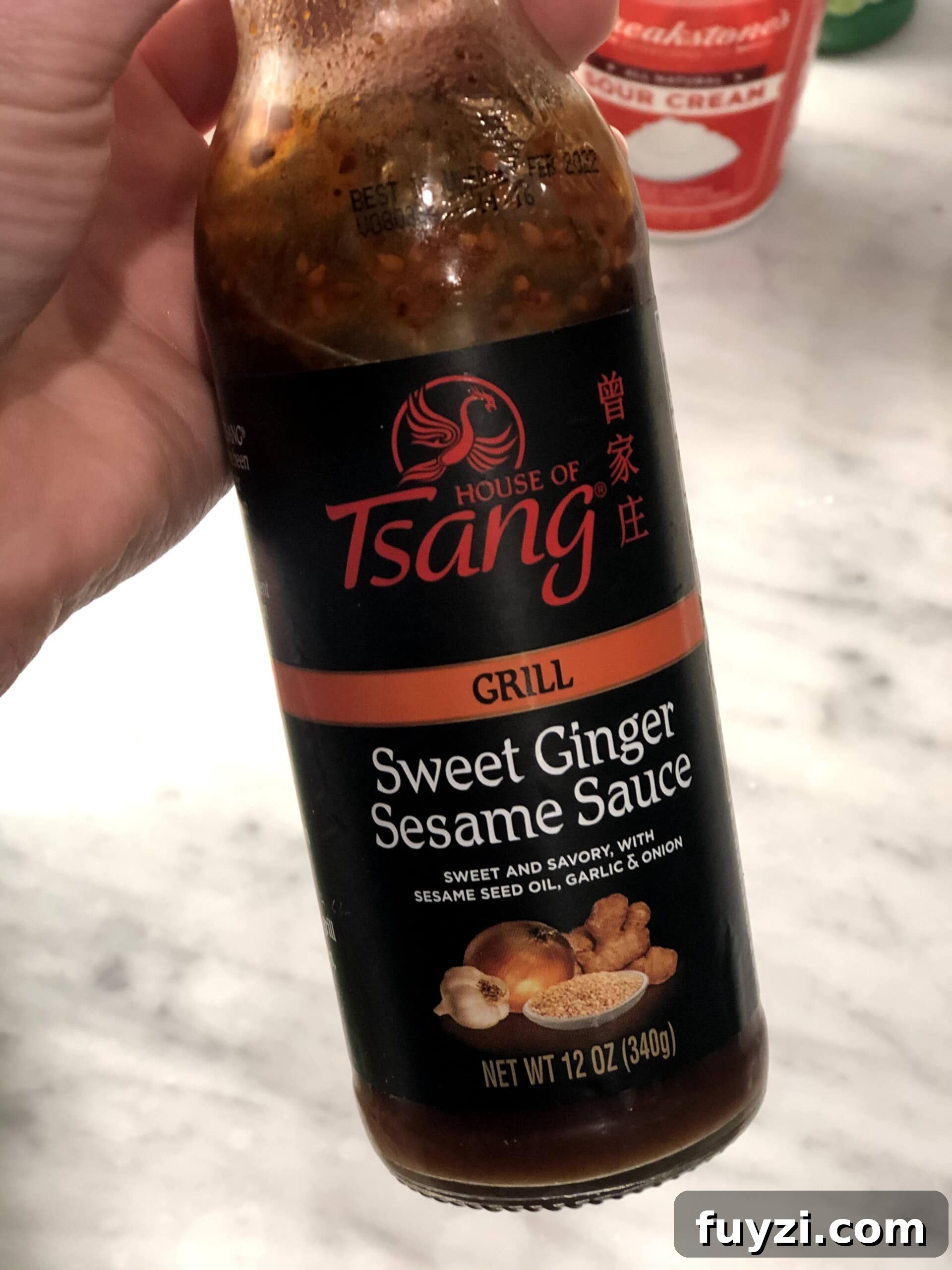 bottle of sauce
