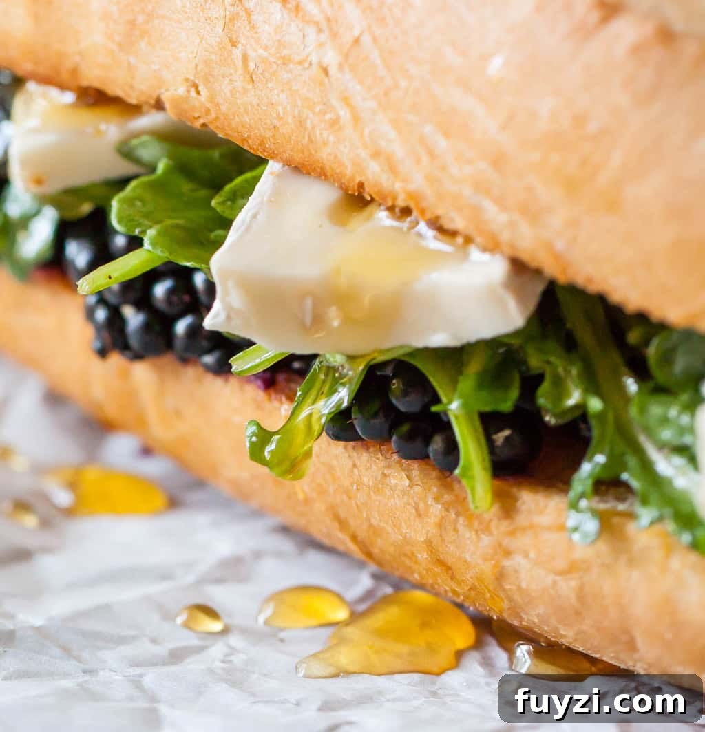 Grilled Brie and Blackberry Sandwich with Honey 2 Blackberry Brie Sandwich
