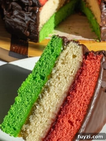 rainbow cookie cake