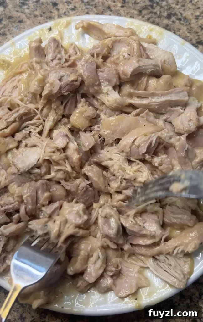 Chicken and gravy over potatoes