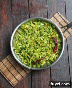 Capsicum poriyal plated