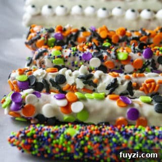 decorated chocolate pretzels