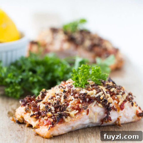 Sun-dried Tomato Crusted Salmon