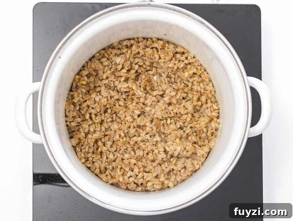 cooked farro