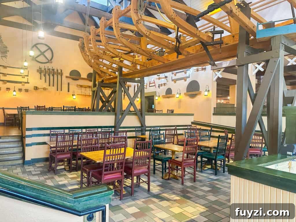 dining area at Boatwright's Dining Hall.