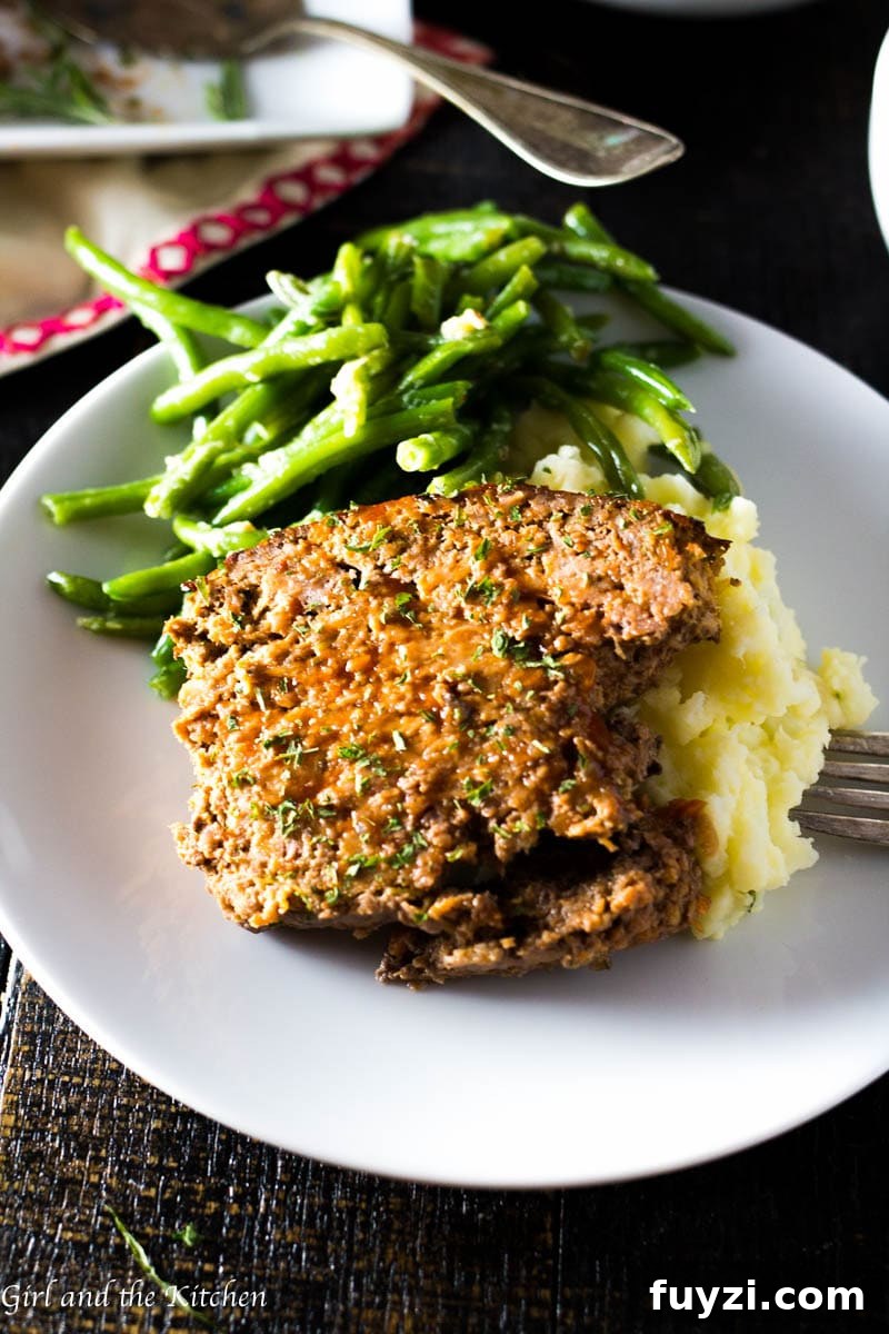 Turkey meatloaf on a platter