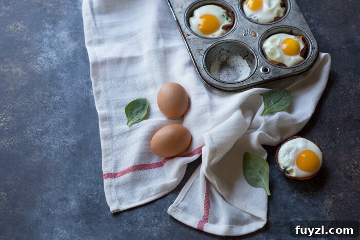 Ham Spinach Egg Cups are an easy meal prep that is high in protein and low carb. Simply bake in a muffin tin to have a healthy breakfast at the ready... made with only 4 ingredients! 