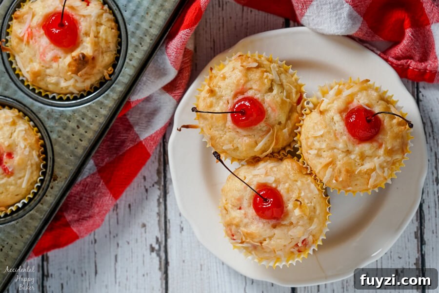 Coconut Rum Malibu Muffins with Pineapple Glaze Recipe 6 img 5890 5