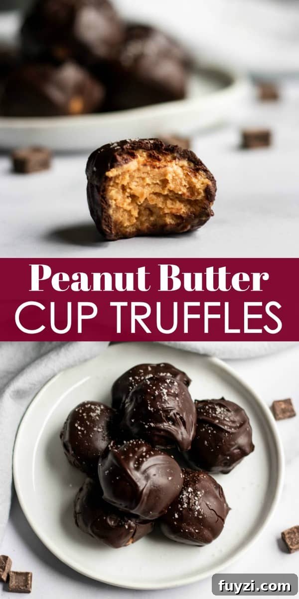 peanut butter cup truffles