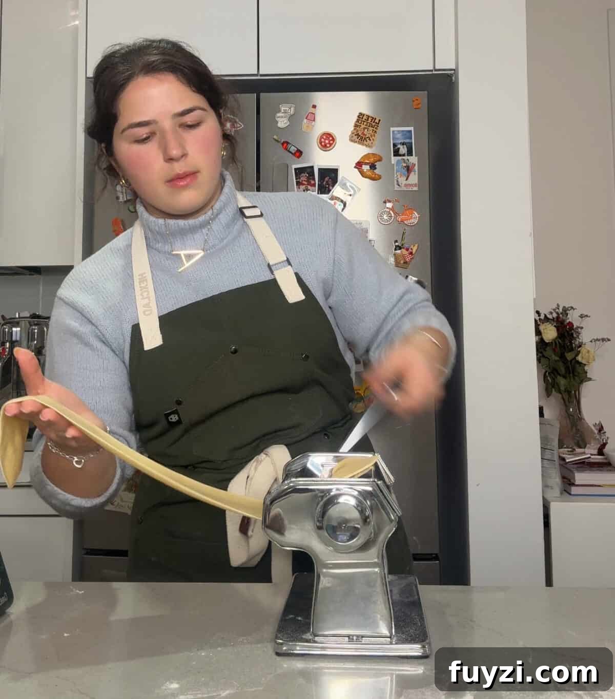 How to Make Fresh Pasta Dough at Home 6 Sheeted pasta ready to cut