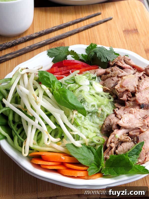 Thai Beef Salad Noodle Bowls with Miracle Noodles