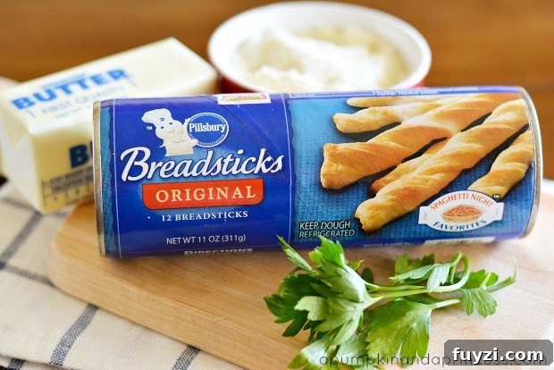 Garlic Parmesan Breadsticks