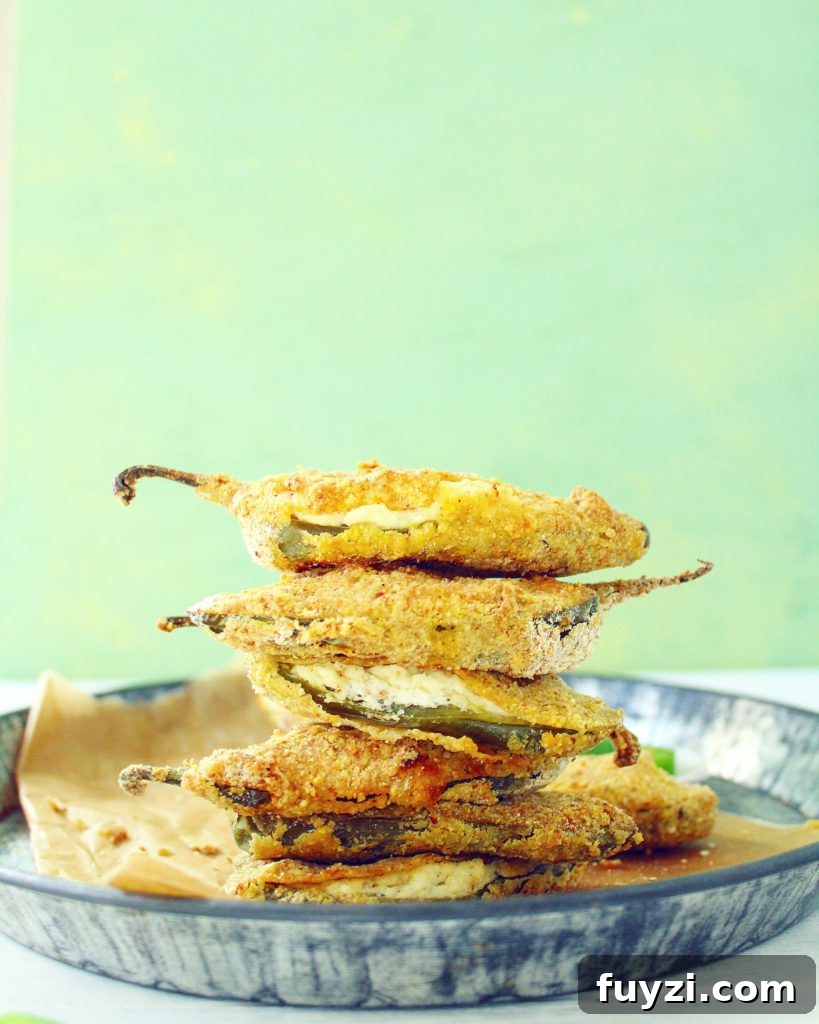 Cornmeal Crusted Baked Goat Cheese Jalapeño Poppers