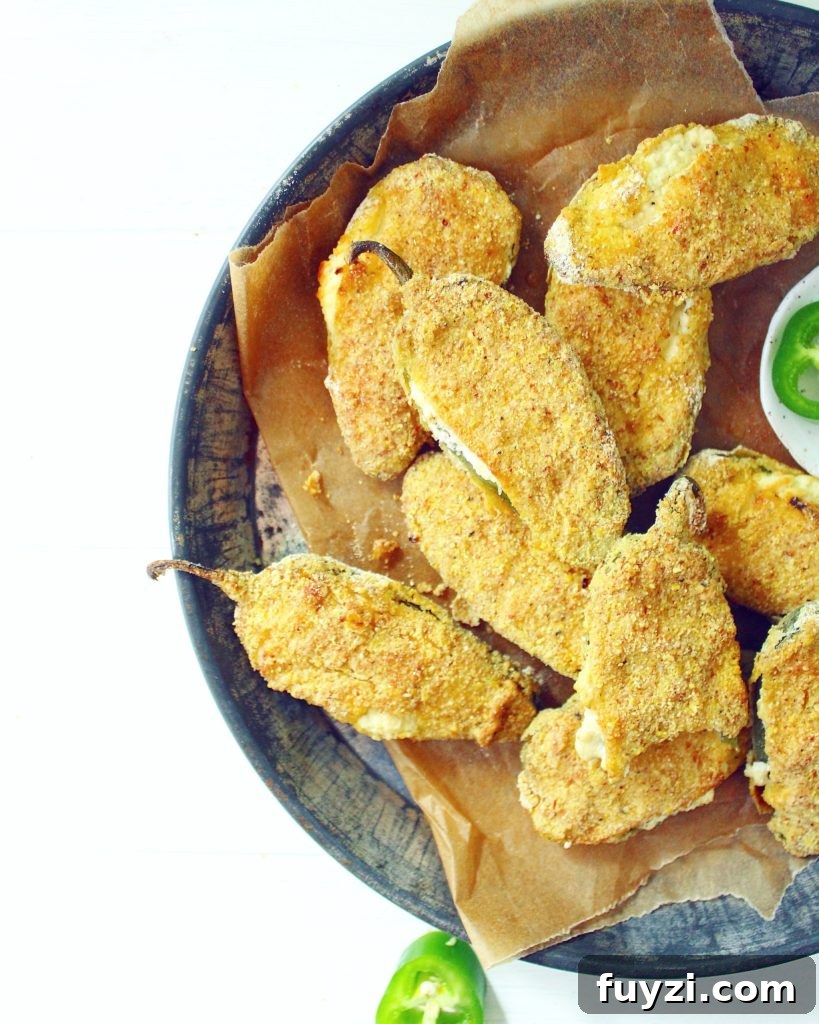 Cornmeal Crusted Baked Goat Cheese Jalapeño Poppers