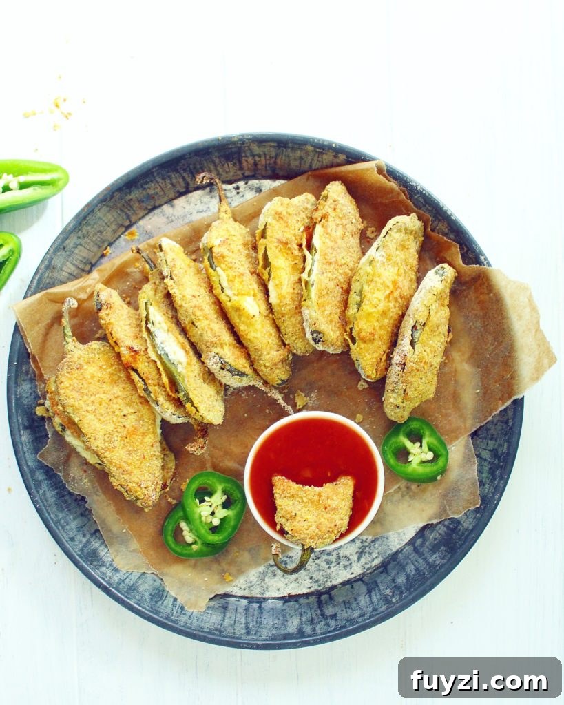 Cornmeal Crusted Baked Goat Cheese Jalapeño Poppers