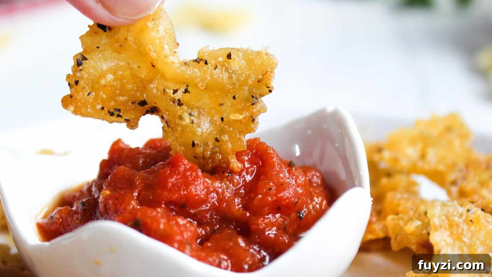 27 Crowd-Pleasing Outdoor Potluck Recipes for Late Summer 19 Pasta chips in a white bowl.