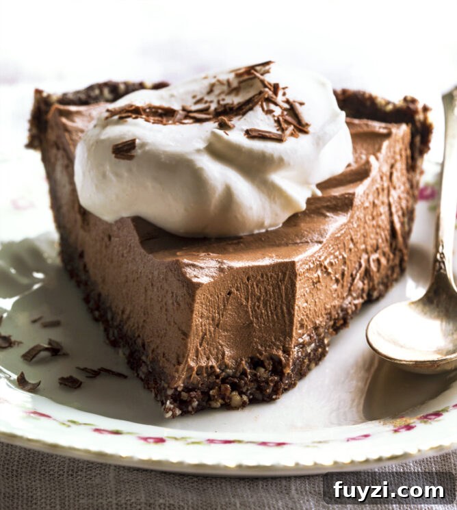No Bake Vegan Chocolate Pie Recipe