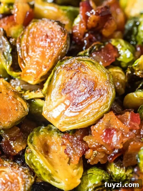 Maple bacon brussels sprouts